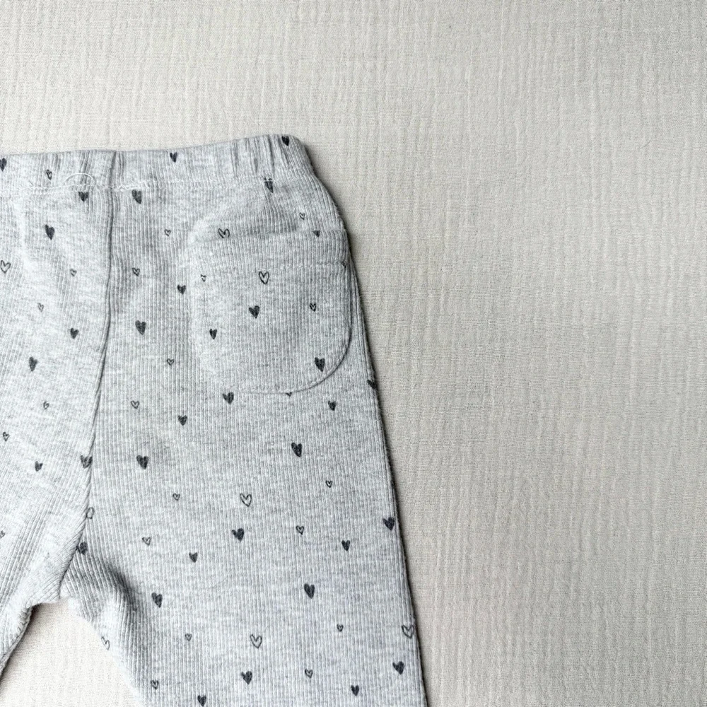 Zara Gray Heart Leggings 18-24m